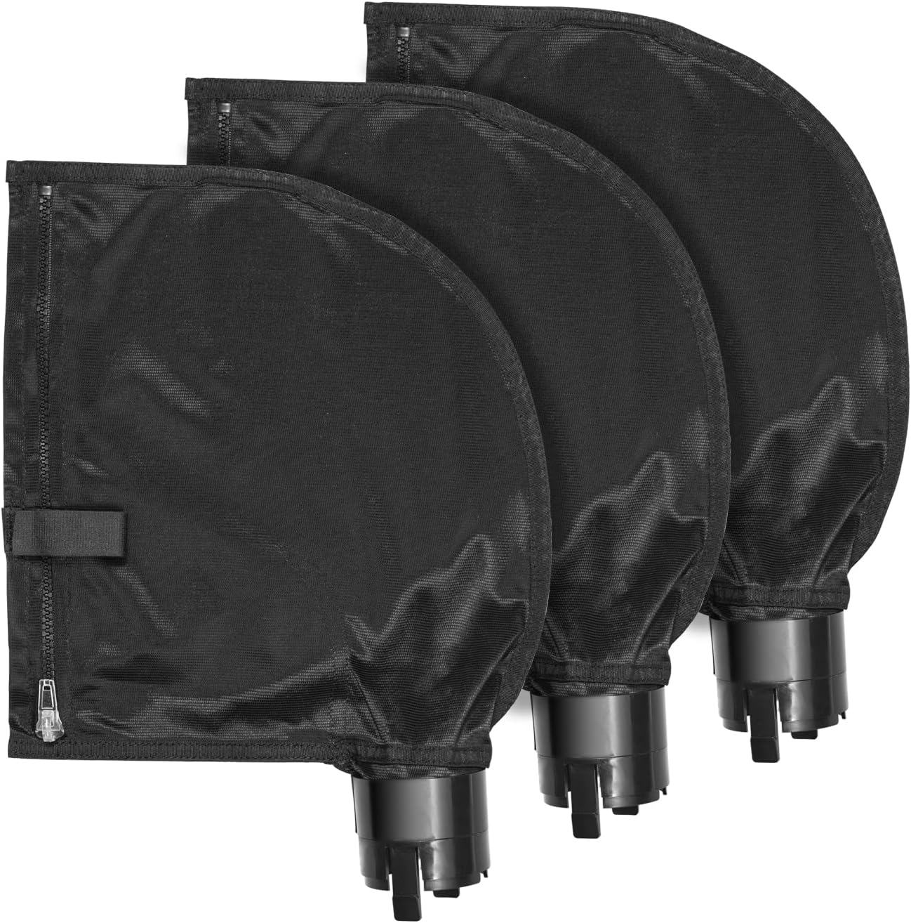 Bolsa malla nylon cremallera para limpiador piscinas