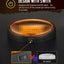 Luces porche LED RV con interruptor base negra