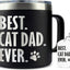 Taza café negra 14oz regalo día padre gatos