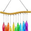 Campanillas viento vidrio coloridas 20pulg decoración jardín