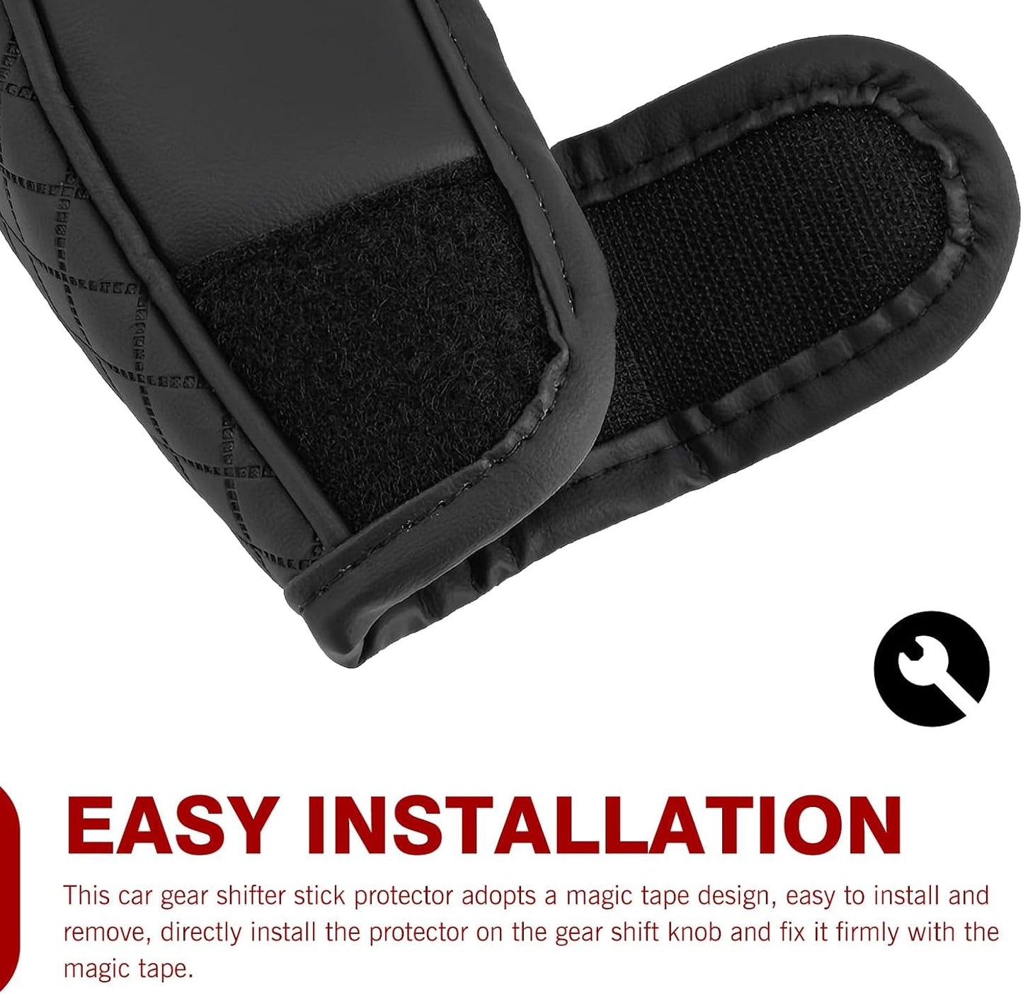 Funda cuero palanca cambios auto antiderrap universal
