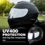Protección visor casco motocicleta FG-17 Cromo Plateado