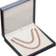 Caja regalo collar grande azul piel sintética 6.42"