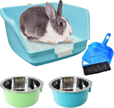 Caja arena conejo para jaula colgante entrenador mascotas