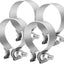 Abrazadera escape 2" acero inox 4 Uds