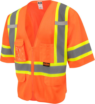 Chaleco seguridad reflectante malla dos tonos Clase 3 XL