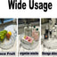 Organiz. maquillaje giratorio 360° para tocador y baño transparente