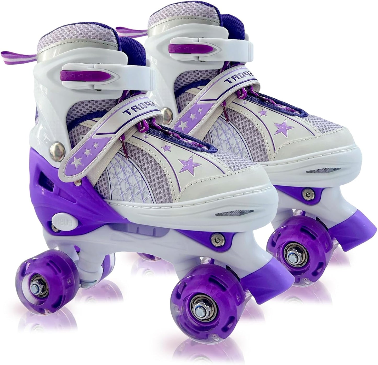 Patines ajustables para niños 3-12 años con ruedas