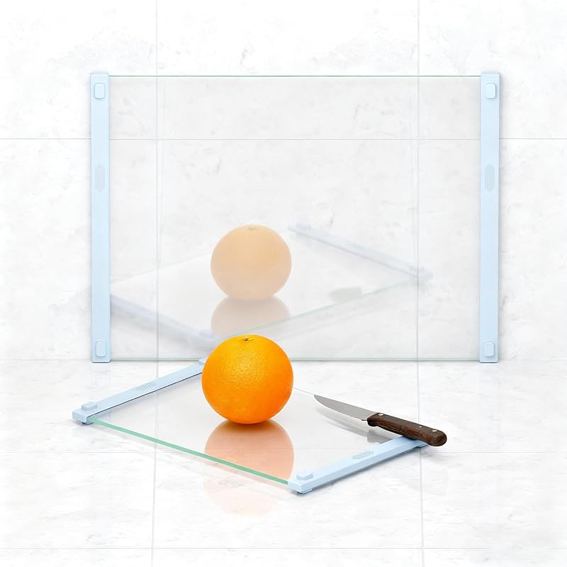 Tabla cortar vidrio templado antiderrap azul 12x16