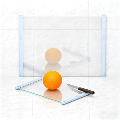 Tabla cortar vidrio templado antiderrap azul 12x16