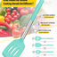4 Utensilios Cocina Silicona Antiadherente Azul