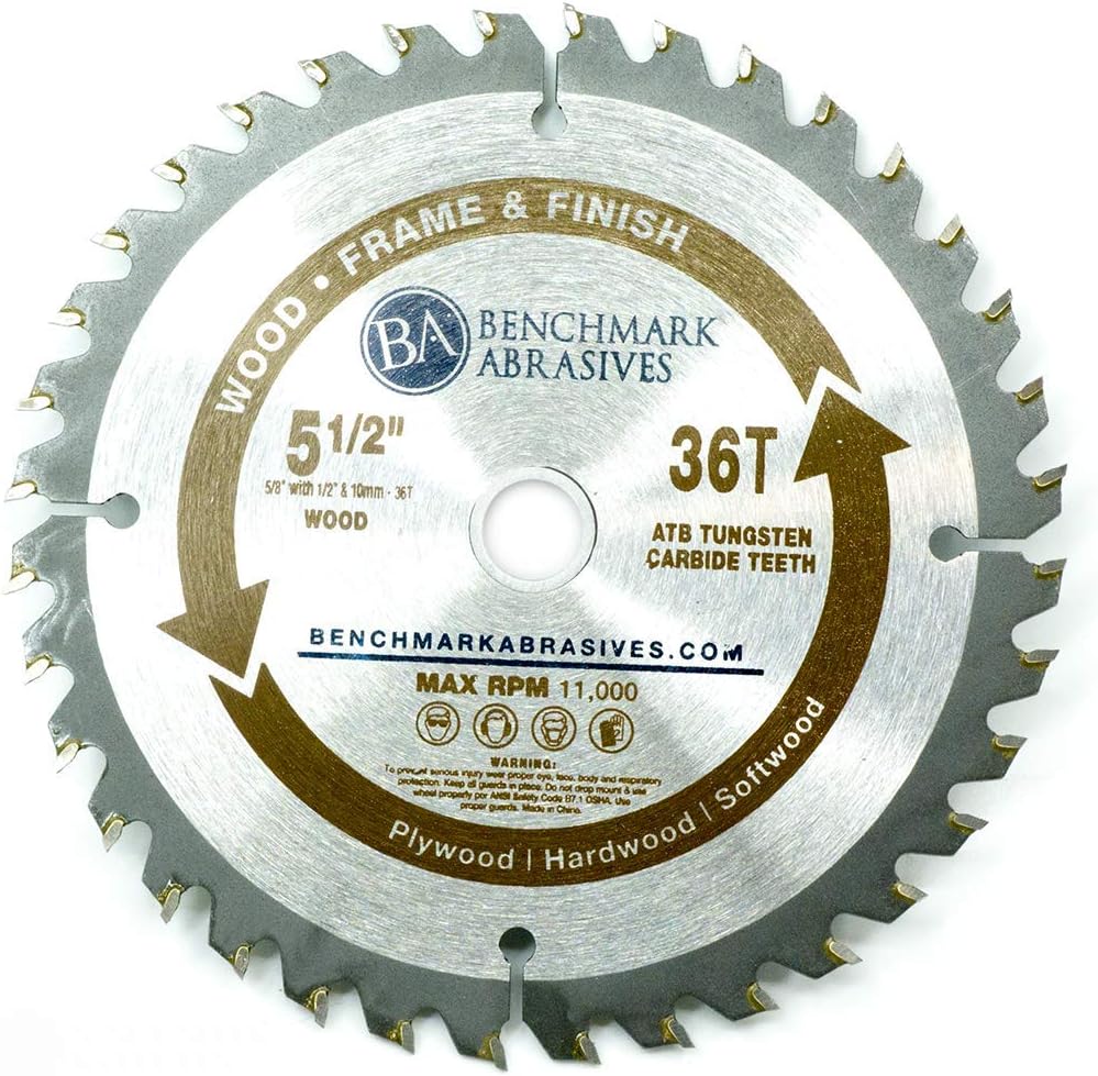 Hoja sierra circular 5 1/2 pulg 36 dientes carburo