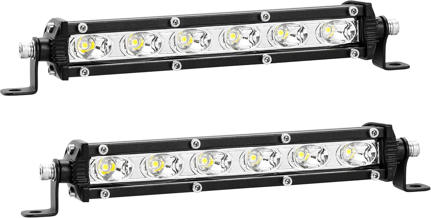 Barra luz LED 7pulg 6000lm para camioneta ATV