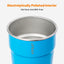 Vasos acero inox apilables niños azul cielo