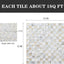 Azulejos autoadhesivos concha mosaico madreperla 10 hojas