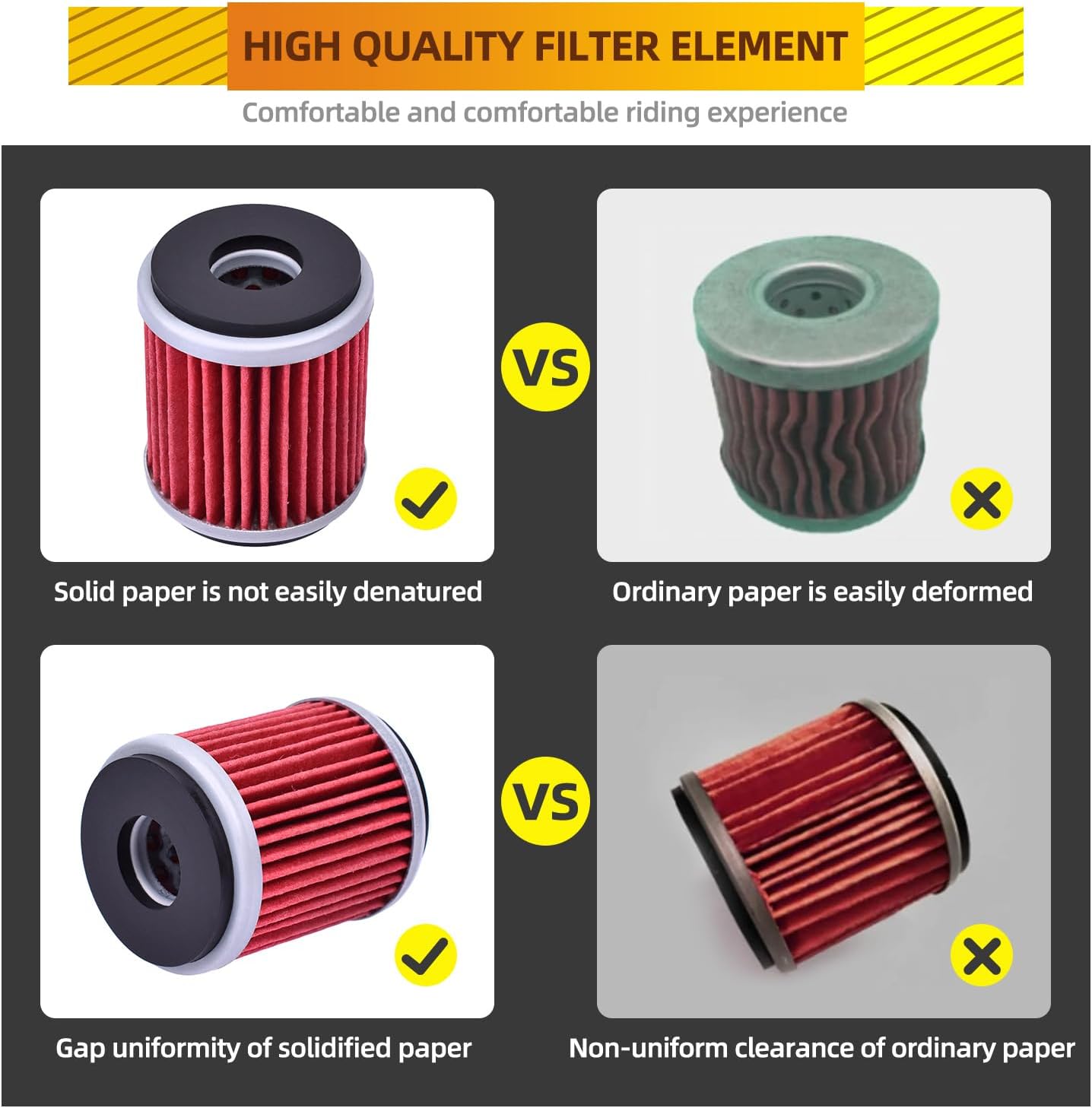 Filtro aceite para Yamaha YFZ450 YZ250F WR250F