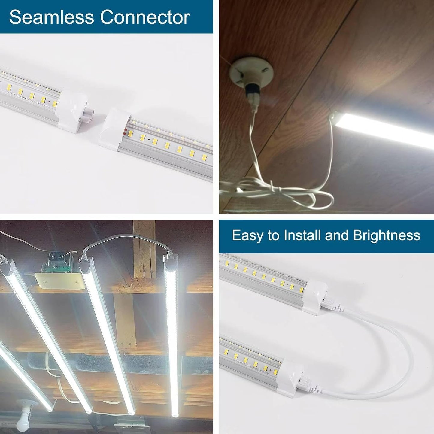 Luz taller LED 3 pies 36W 6500K 5000LM forma V