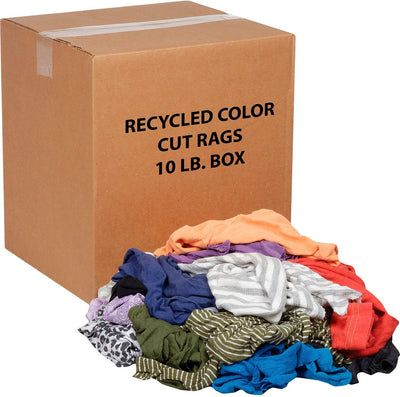 Trapos reciclados 10lb colores mezclados limpieza