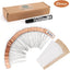 25 Etiquetas Metal Cobre 50 Etiquetas PET Impermeable Jardín