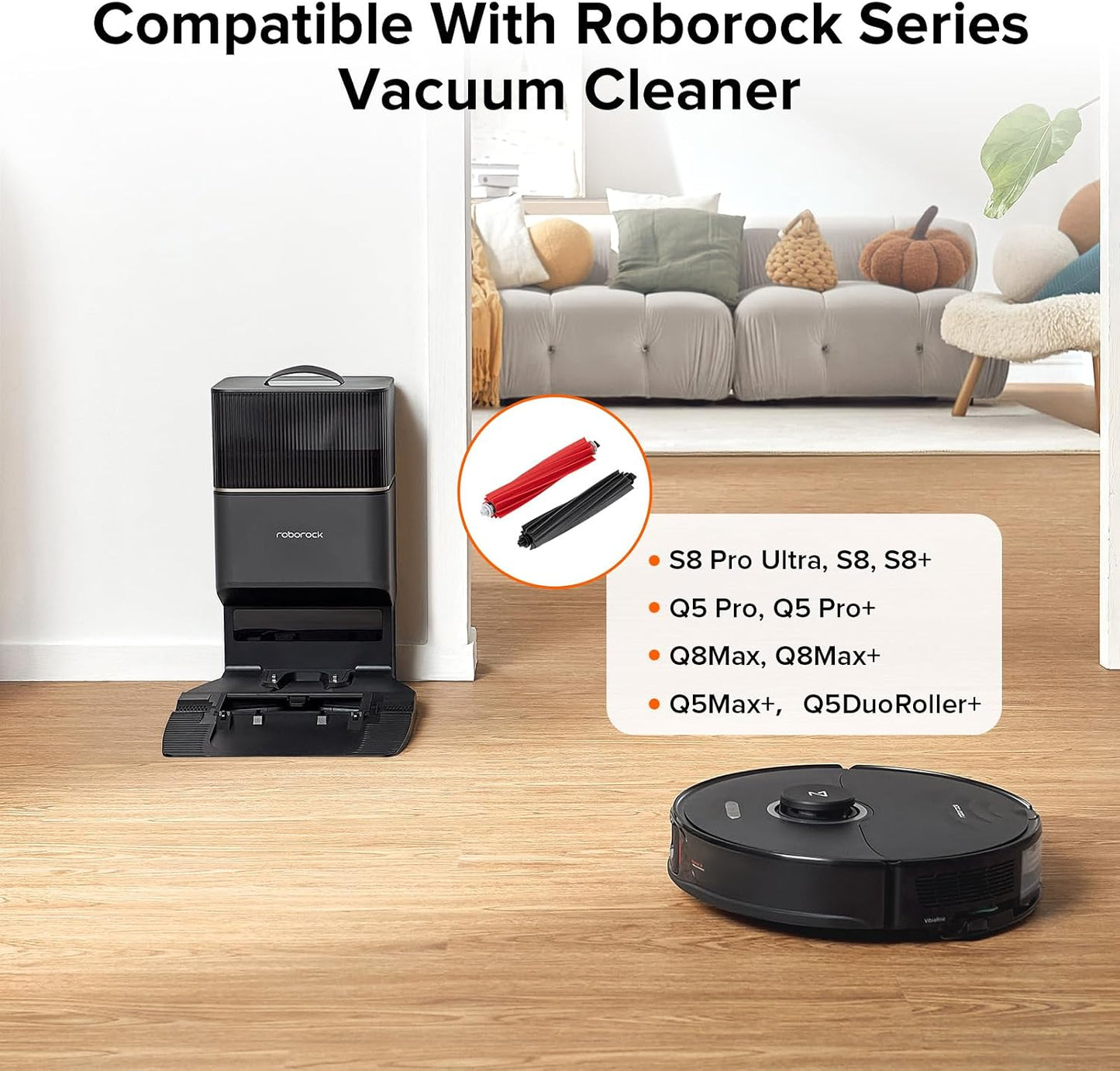Repuesto cepillo doble para aspiradora robot S8 Q5 Pro Q8Max