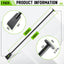 Barra excavadora acero resistente 48pulg forma pala negro