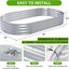 Kit cama jardín elevada galvanizada ovalada