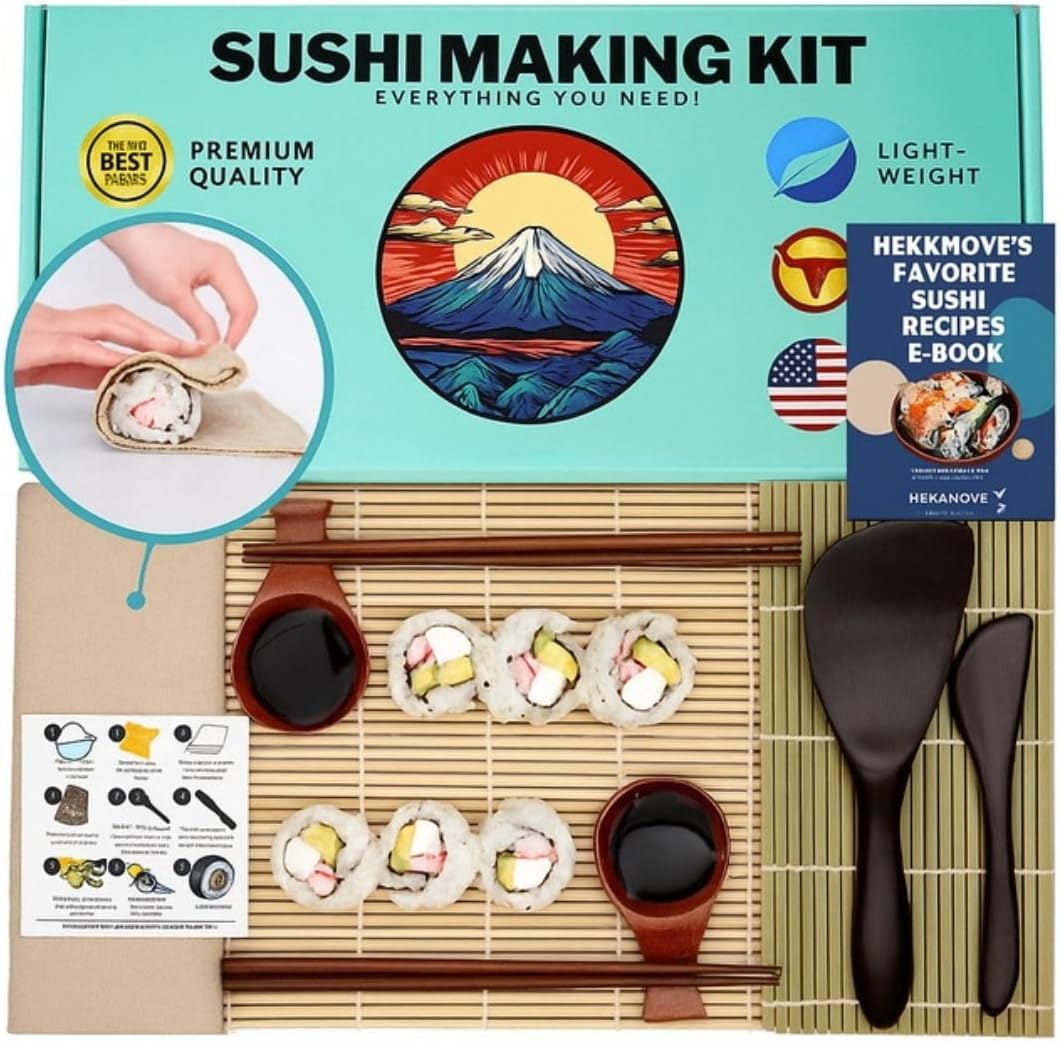 Kit Sushi en Madera para Hogar Amigable con el Planeta