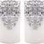 Velas LED parpadeantes plata hueca 3x6pulg 5h
