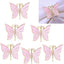 Set 6 servilleteros mariposa rosa para boda y fiestas