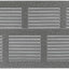 Cubierta ventilación aire metal 16x4" 2 Pzas