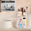 Organiz. giratorio baño 2 niveles para maquillaje y perfume