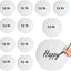 12 Faroles Papel Blanco 12pulg Decoración Halloween Boda