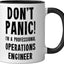 Taza Cerámica Ingeniero Operaciones Negro/Blanco