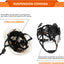 Casco seguridad ala completa visera aprobado ANSI Z89.1