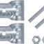 Abrazaderas T para valla acero galvanizado 1-3/8 6 Pzas
