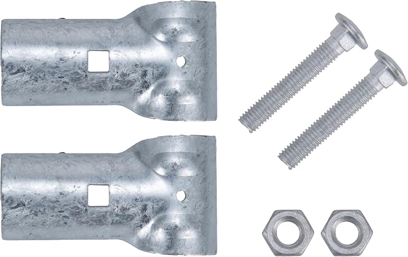 Abrazaderas T para valla acero galvanizado 1-3/8 6 Pzas