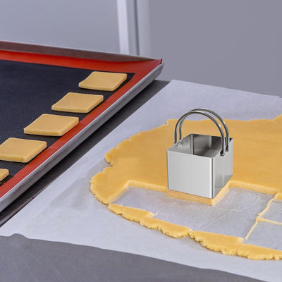 Cortador galletas acero inox asa para pasteles y donas