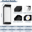 Luminaria LED exterior IP65 24W lámpara pared negra 3000LM