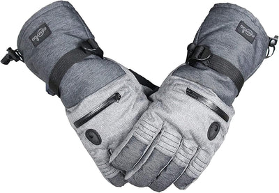 Guantes esquí hombre impermeables 3M con bolsillo zíper