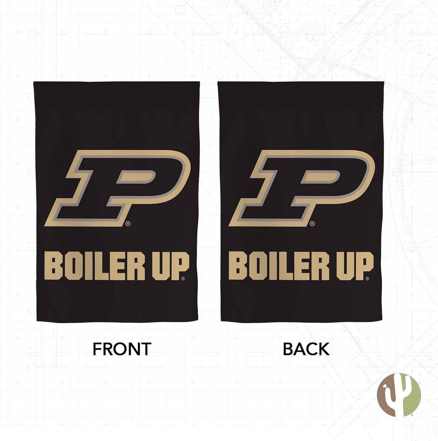 Bandera jardín Purdue Boilermakers 100% poliéster