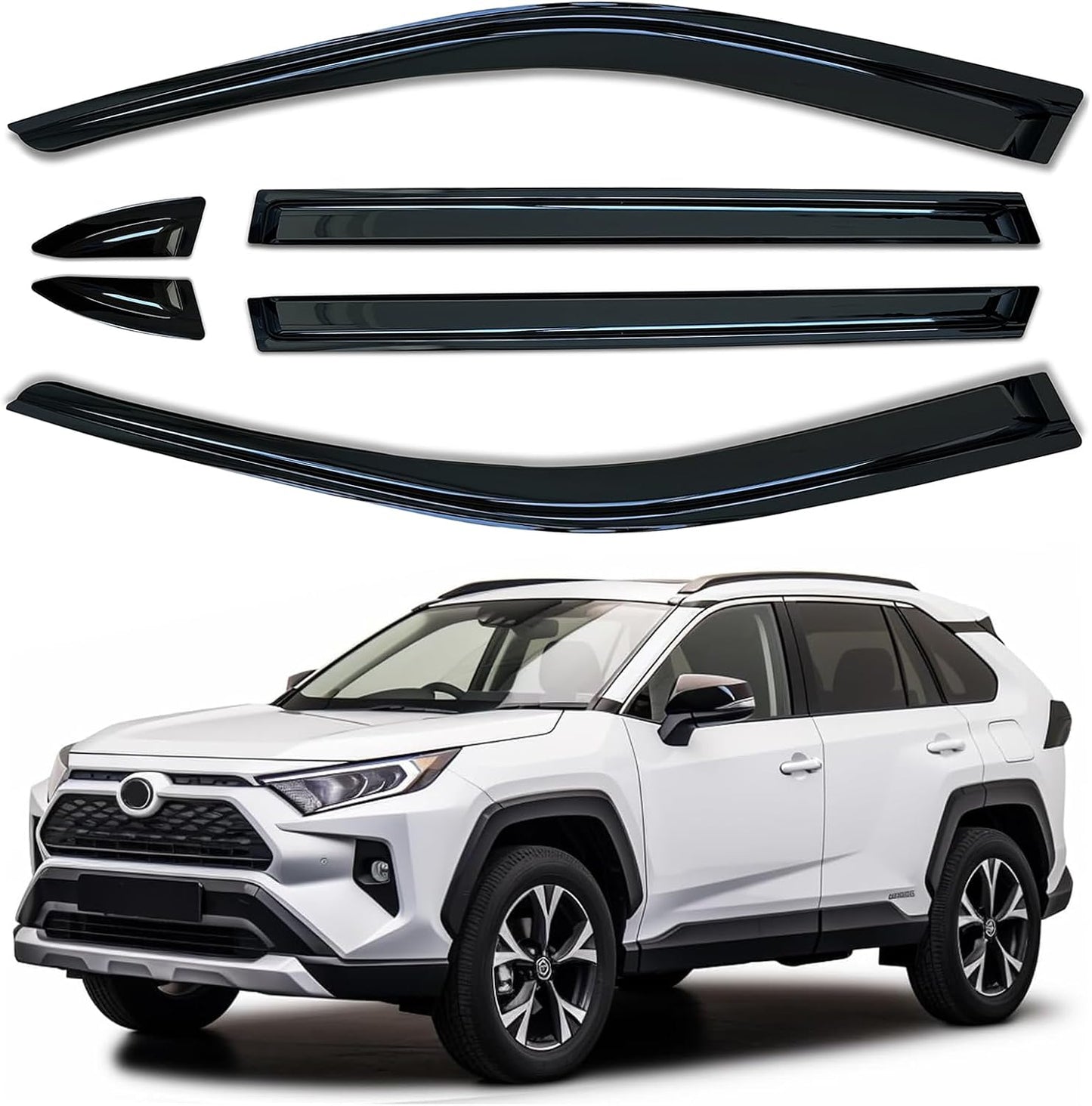 Visera lateral RAV4 19-25 set 6 pzas