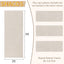 Alfombra pasillo pelo alto y bajo 2x5ft antiderrap lavable