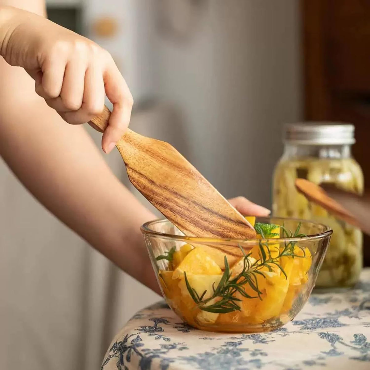 2 Espátulas Teca para Masa Madre y Hornear