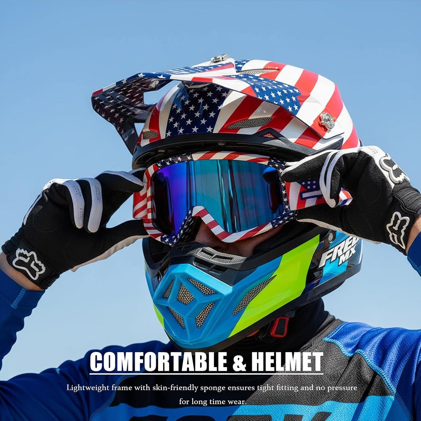 Gafas motocicleta resistente viento anti UV para MTB