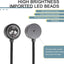 2 Luces USB Auto Control Sonido Luz Ambiental RGB 9 Modos