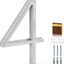 Números de casa metal 5pulg plateado moderno resistente