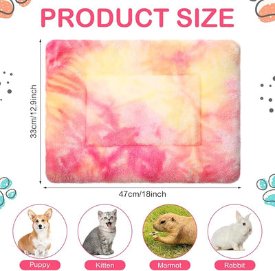 4 Pzas Alfombrilla Invierno Reversible Cobaya Perro Gato