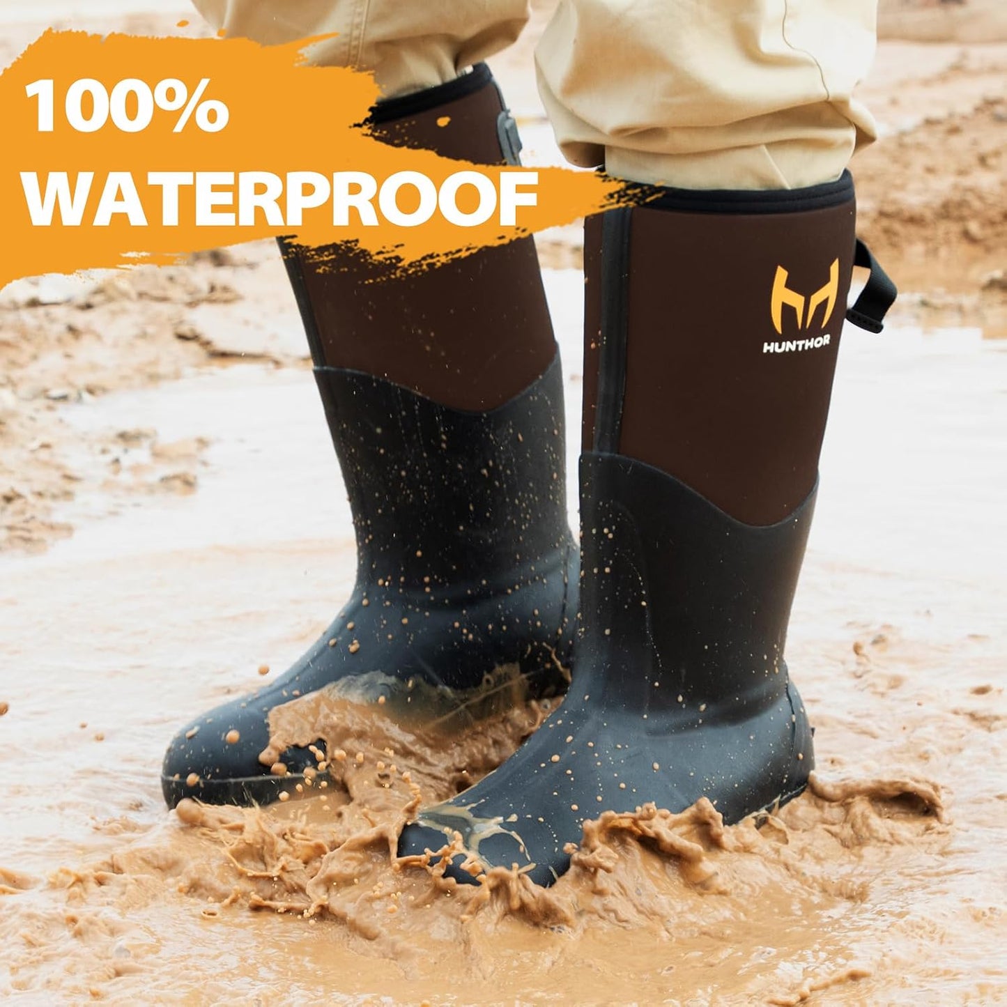 Botas trabajo goma acero impermeables neopreno talla 6-14