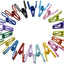 Clips metal PVC 2pulg 10 colores 20uds para ropa papel bolsas