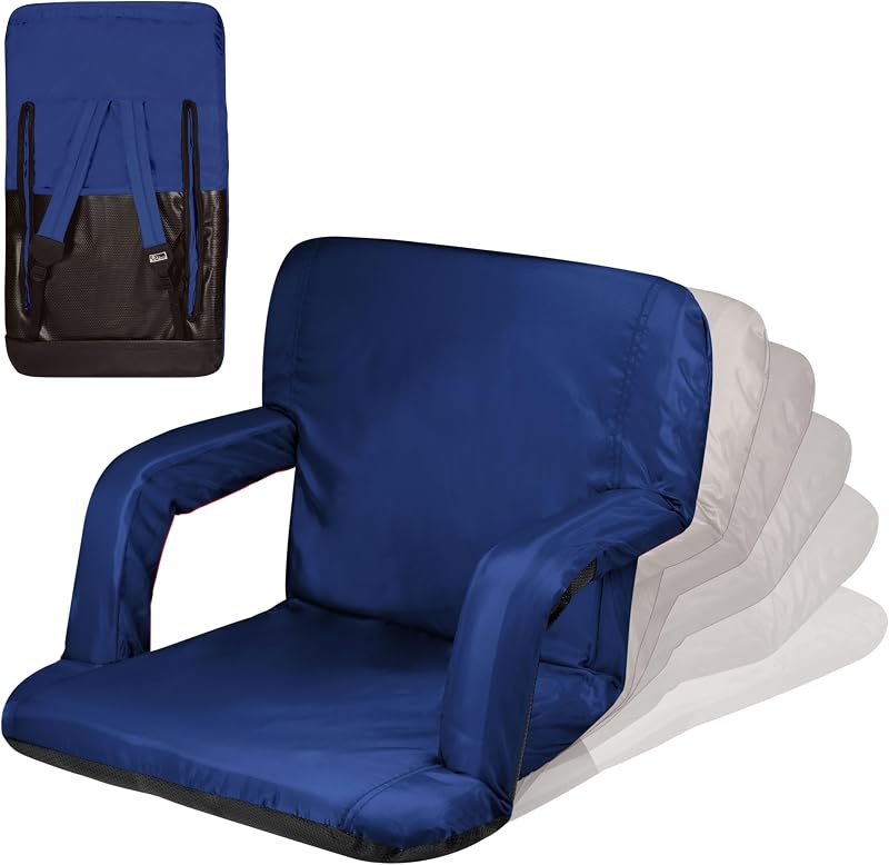 Silla reclinable estadio azul marino 38x20x4